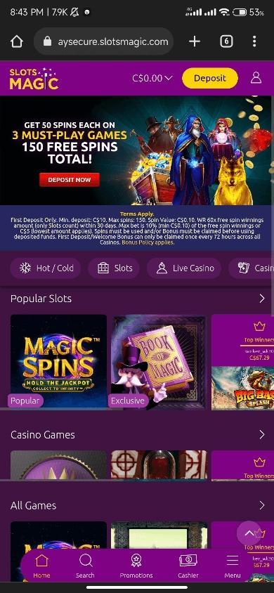Slots Magic Mobile Preview 1