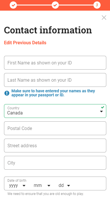 Nova Scotia Casinos Registration Process Image 3