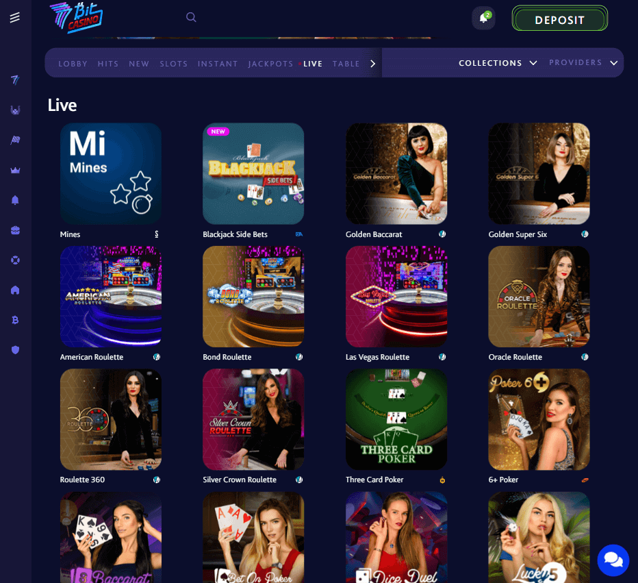 7Bit Casino Desktop Preview 1