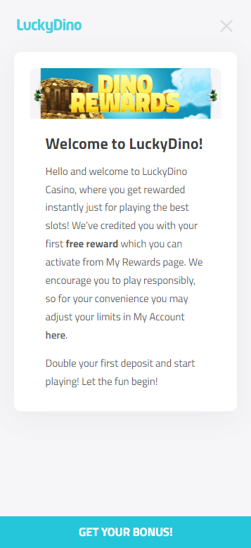 LuckyDino Casino Registration Process Image 7