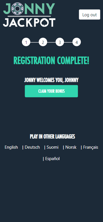 Jonny Jackpot Casino Registration Process Image 4