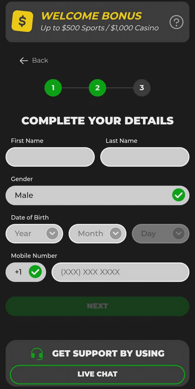 Power Play Casino Registration Process Image 2
