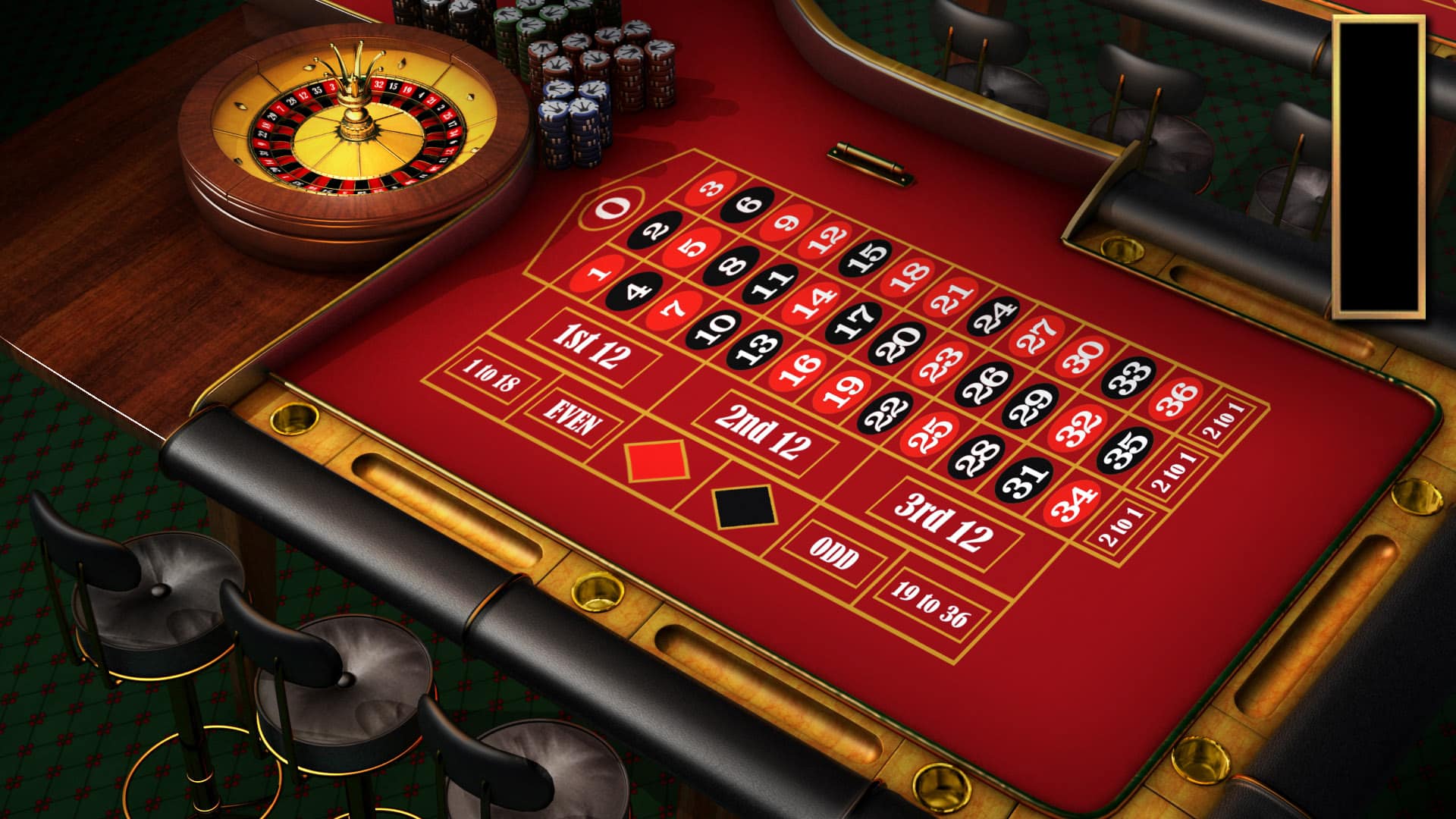 Blackjack Layout Full Size Felt Genuine Casino Quality Wheel of Madness