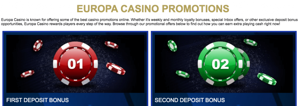 europa casino bonus codes 2024