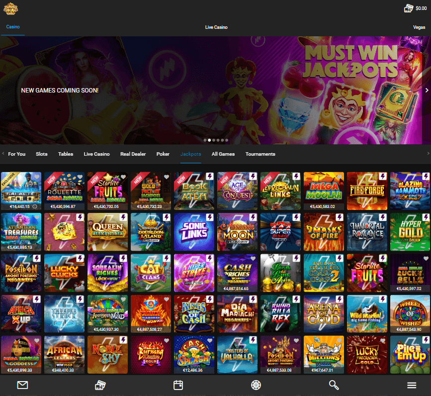 Mummys Gold Casino Desktop Preview 2