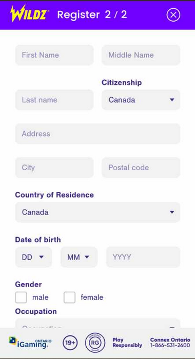 Interac Casinos Registration Process Image 2