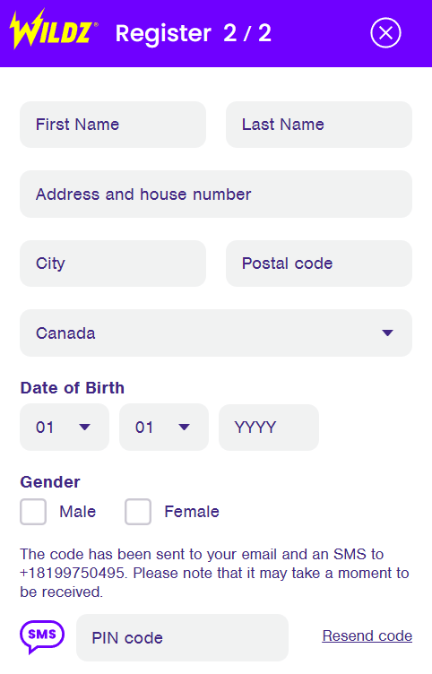 Quebec Casinos Registration Process Image 2