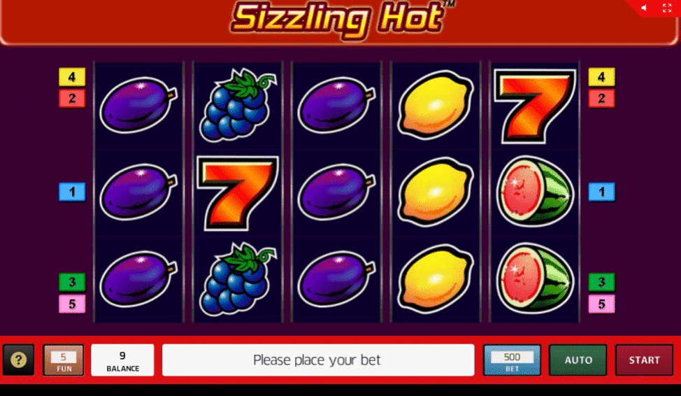 Sizzling Hot Game 77777