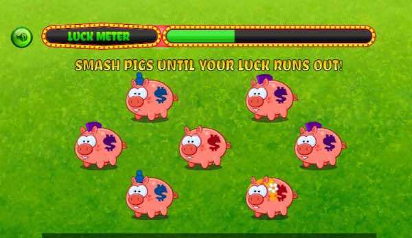 Smash the pig casino game play