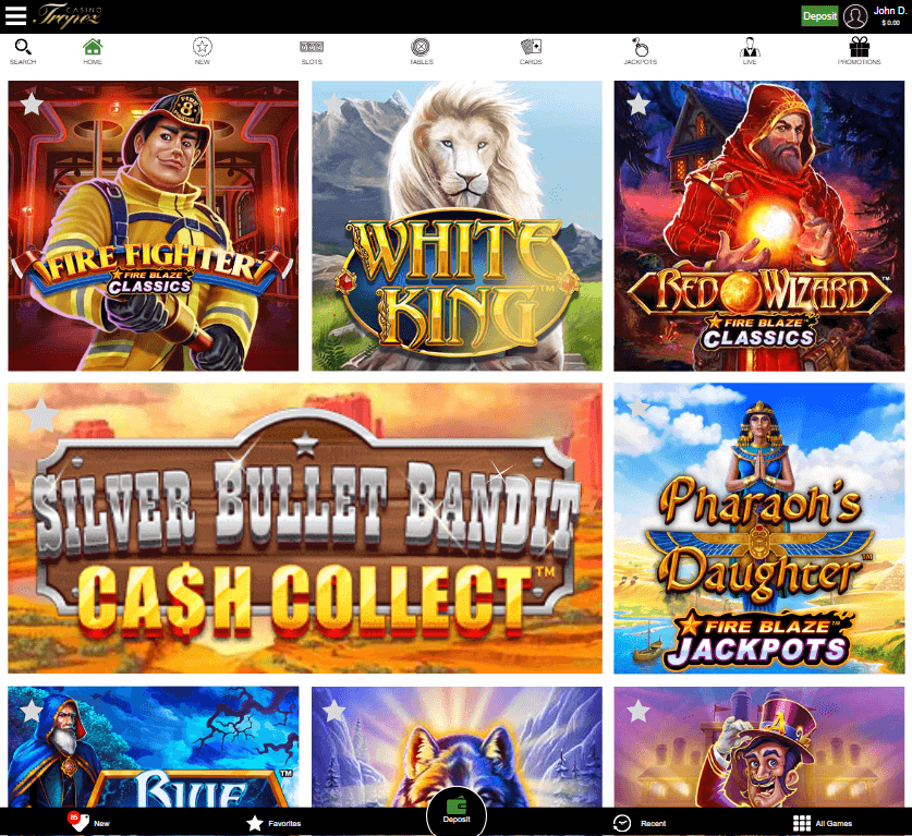 Casino Tropez Desktop Preview 1