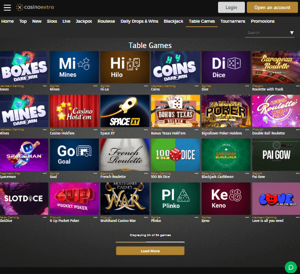 Casino Extra Desktop Preview 2