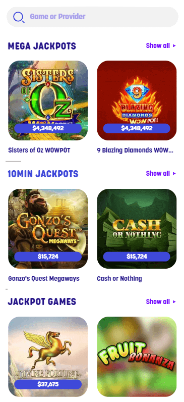 Mega Fortune - Caxino Casino