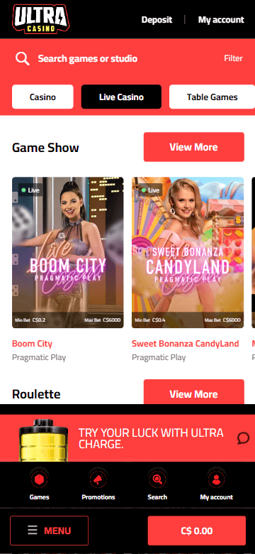 Calgary Online Casinos Mobile Preview 2