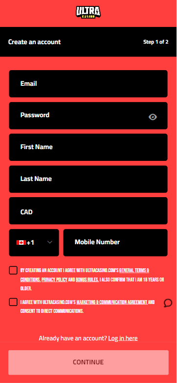 Interac Casinos Registration Process Image 1