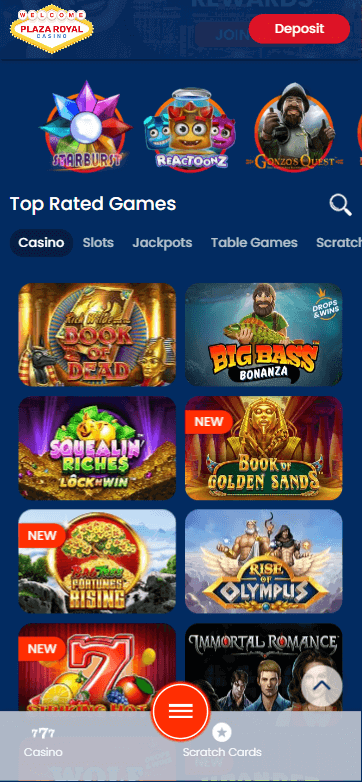 Plaza Royal Casino Mobile Preview 1