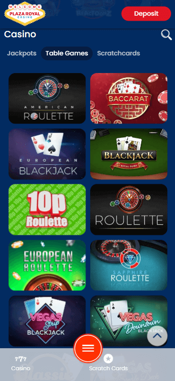 Plaza Royal Casino Mobile Preview 3