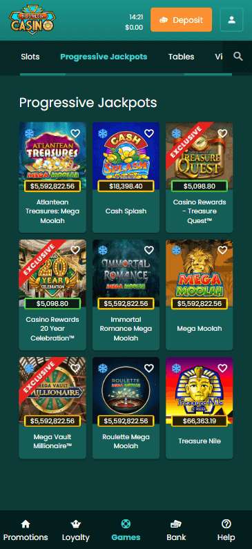 Nostalgia Casino Mobile Preview 2