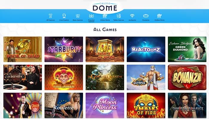 Casino Dome All Games Preview