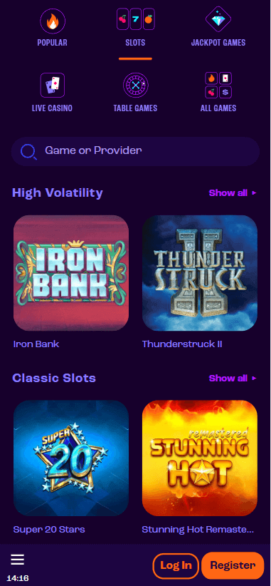 Indigo Magic Casinos Mobile Preview 1