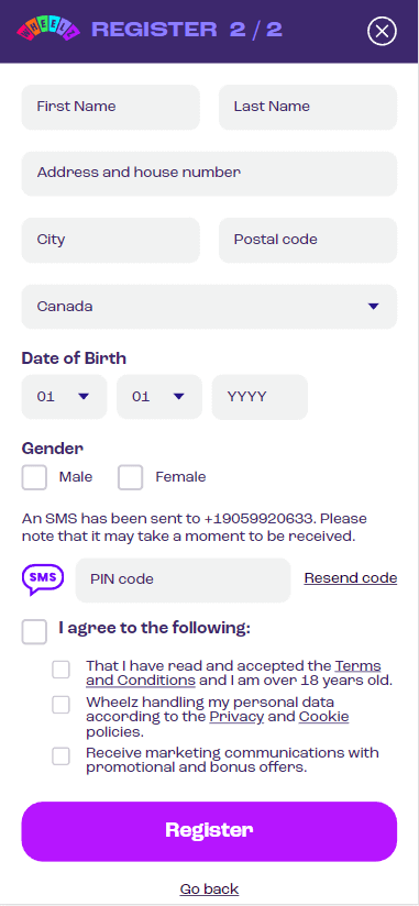 Ecopayz Casinos Registration Process Image 2