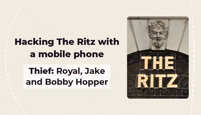 Hacking The Ritz with mobile phone