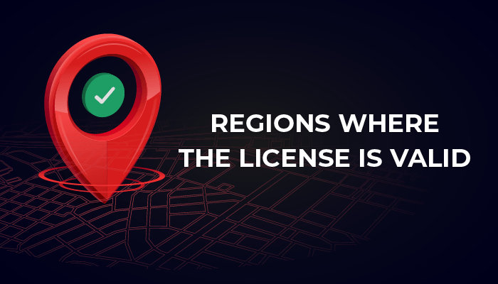 Regions where Curaçao license is valid