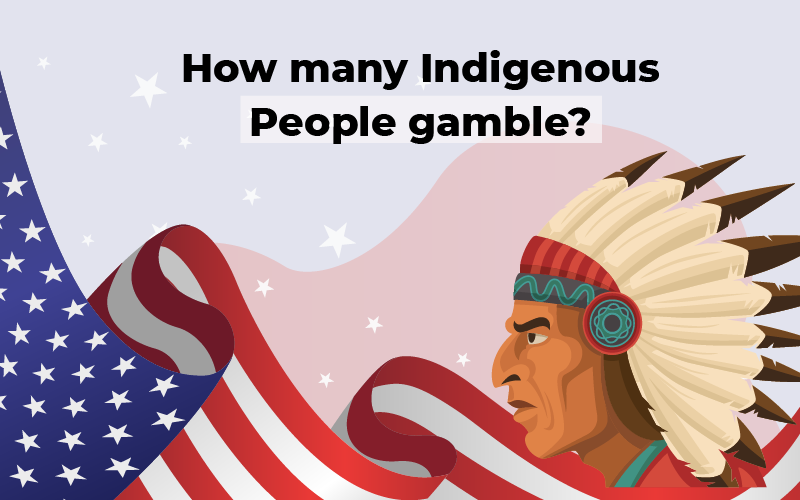 How many Indigenous people gamble?