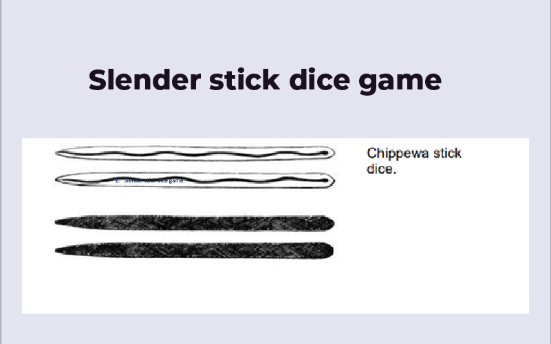 Slender stick dice game