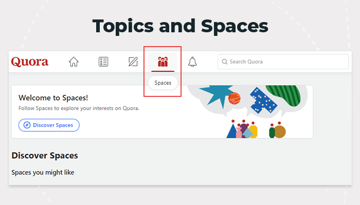 Quora Topics and Spaces