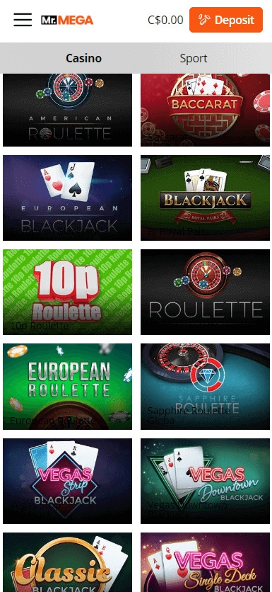 British Columbia Casinos Mobile Preview 1