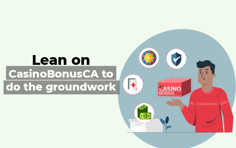 Lean on CasinoBonusCA to do the groundwork