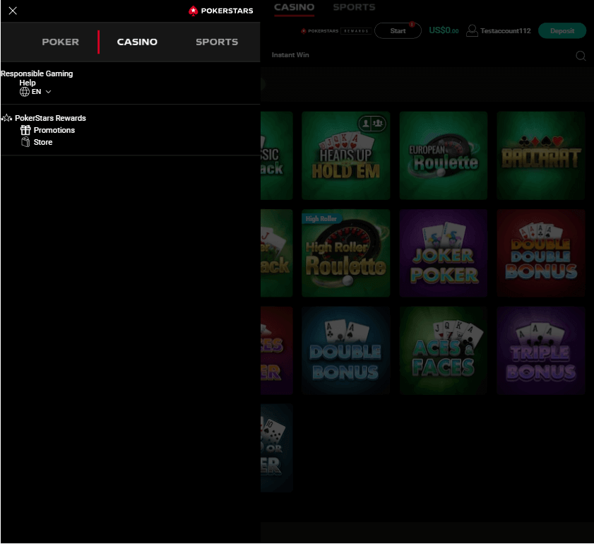 PokerStars Casino Desktop Preview 2