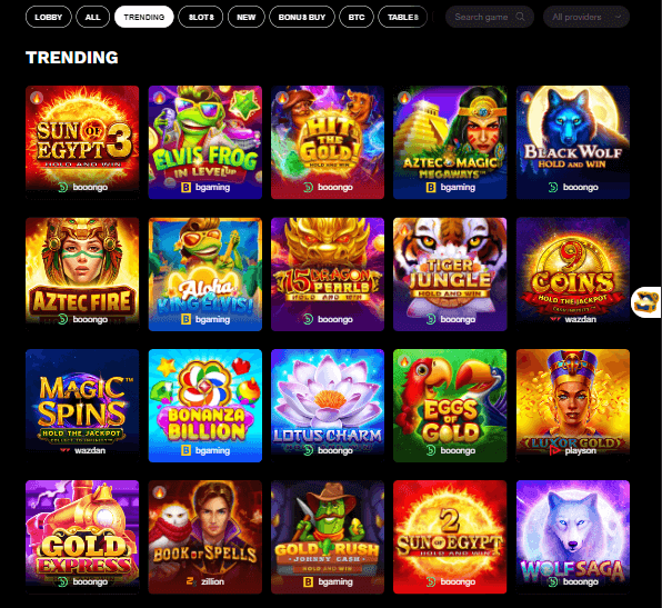 LevelUp Casino Desktop Preview 2