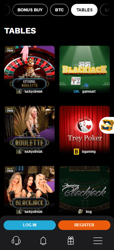 LevelUp Casino Mobile Preview 2