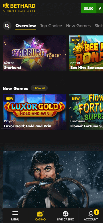 Yukon Online Casinos Mobile Preview 2