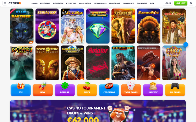 Cazimbo Casino Games Preview