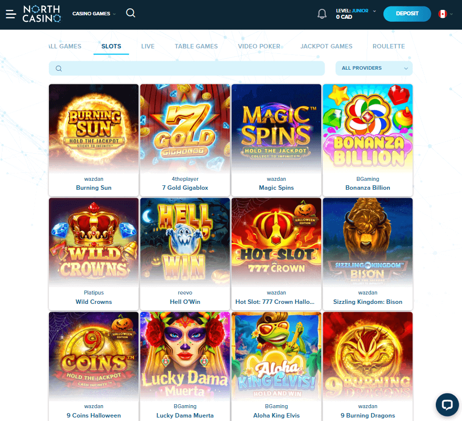 North Casino Desktop Preview 1