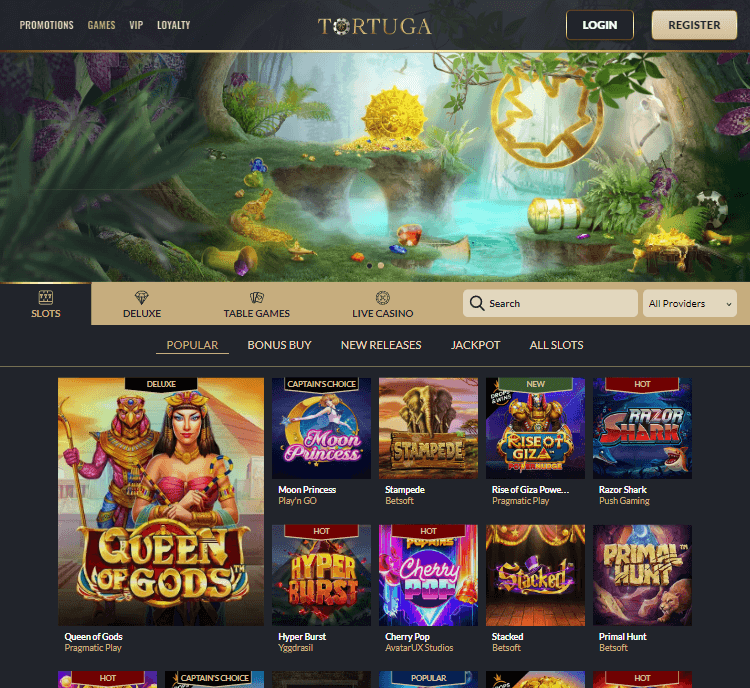 Tortuga Casino Desktop Preview 1