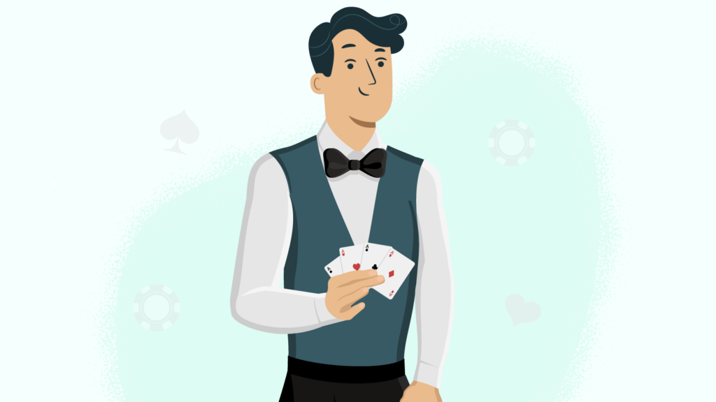 How many cards are used in live dealer Blackjack