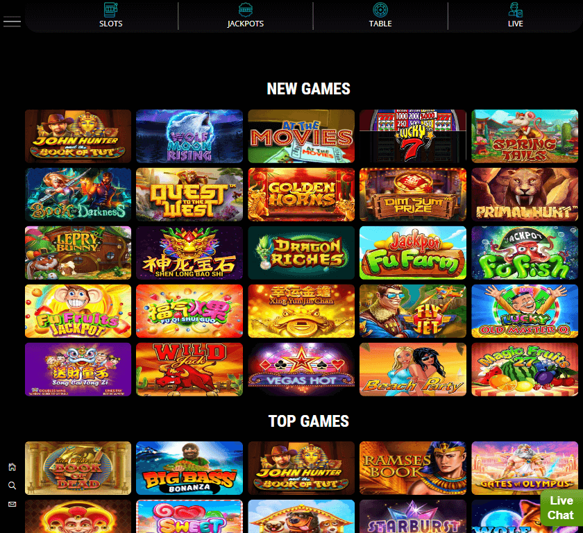 Wildpharao Casino Desktop Preview 1