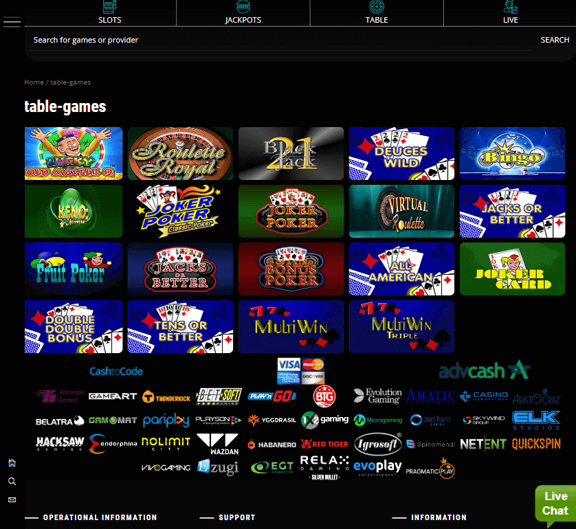 Wildpharao Casino Desktop Preview 2