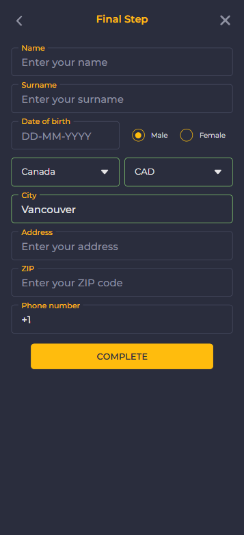 IGT Casinos Registration Process Image 2