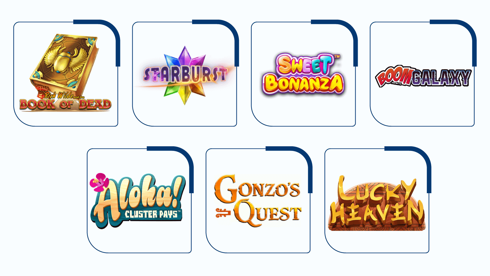 Game types for a 10 No Deposit Bonus