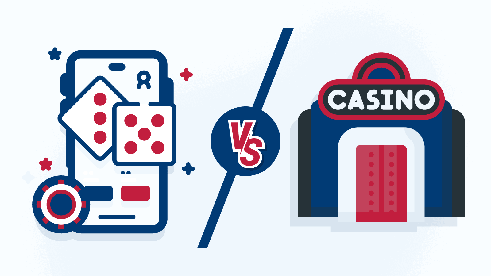 Compare live casino sites with land based casinos