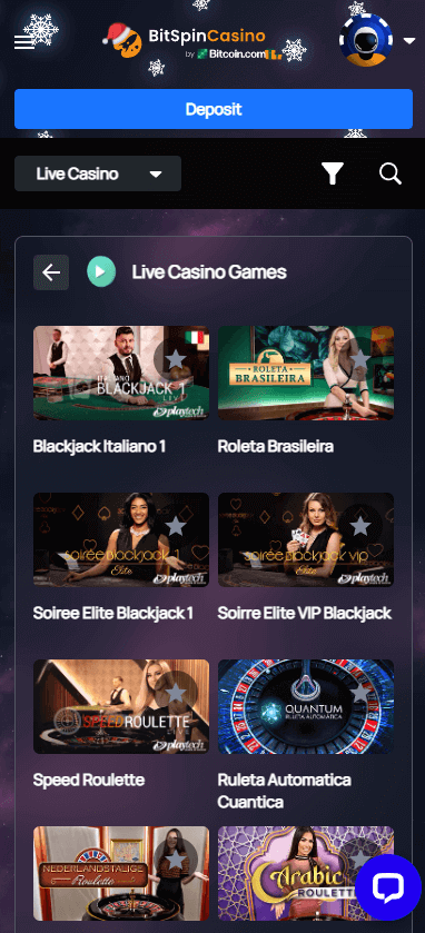 BitSpin Casino Mobile Preview 1