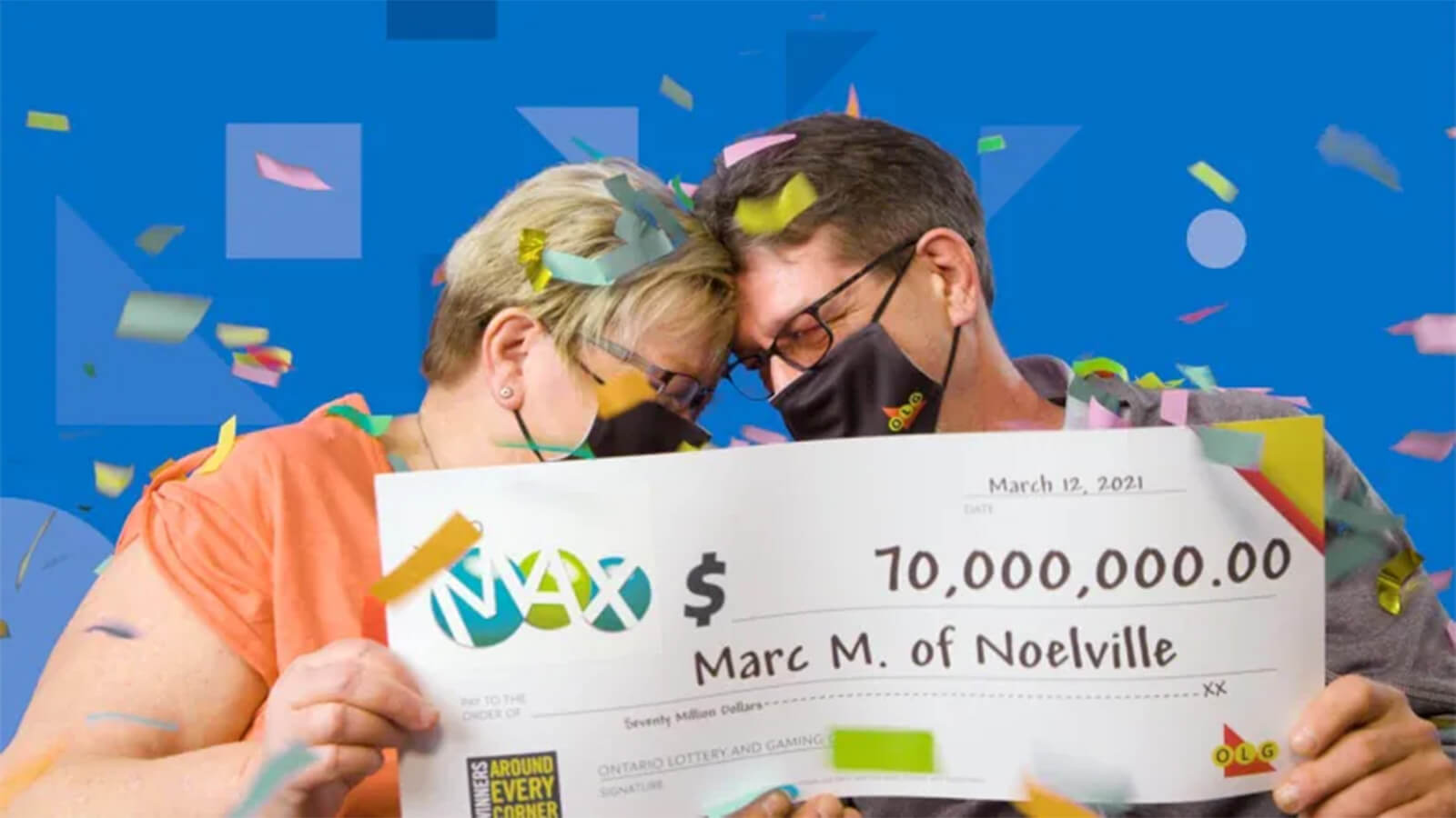 $70m Jackpot – The Noëlville couple
