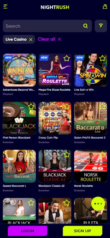 Interac Casinos Mobile Preview 1
