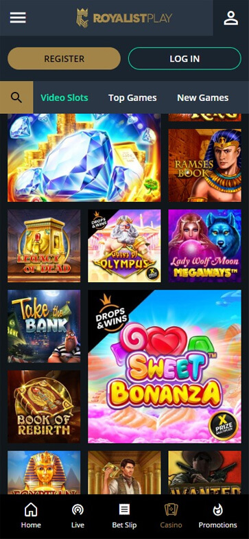 Royalist Play Casino Mobile Preview 2