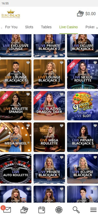 Euro Palace Casino Mobile Preview 2