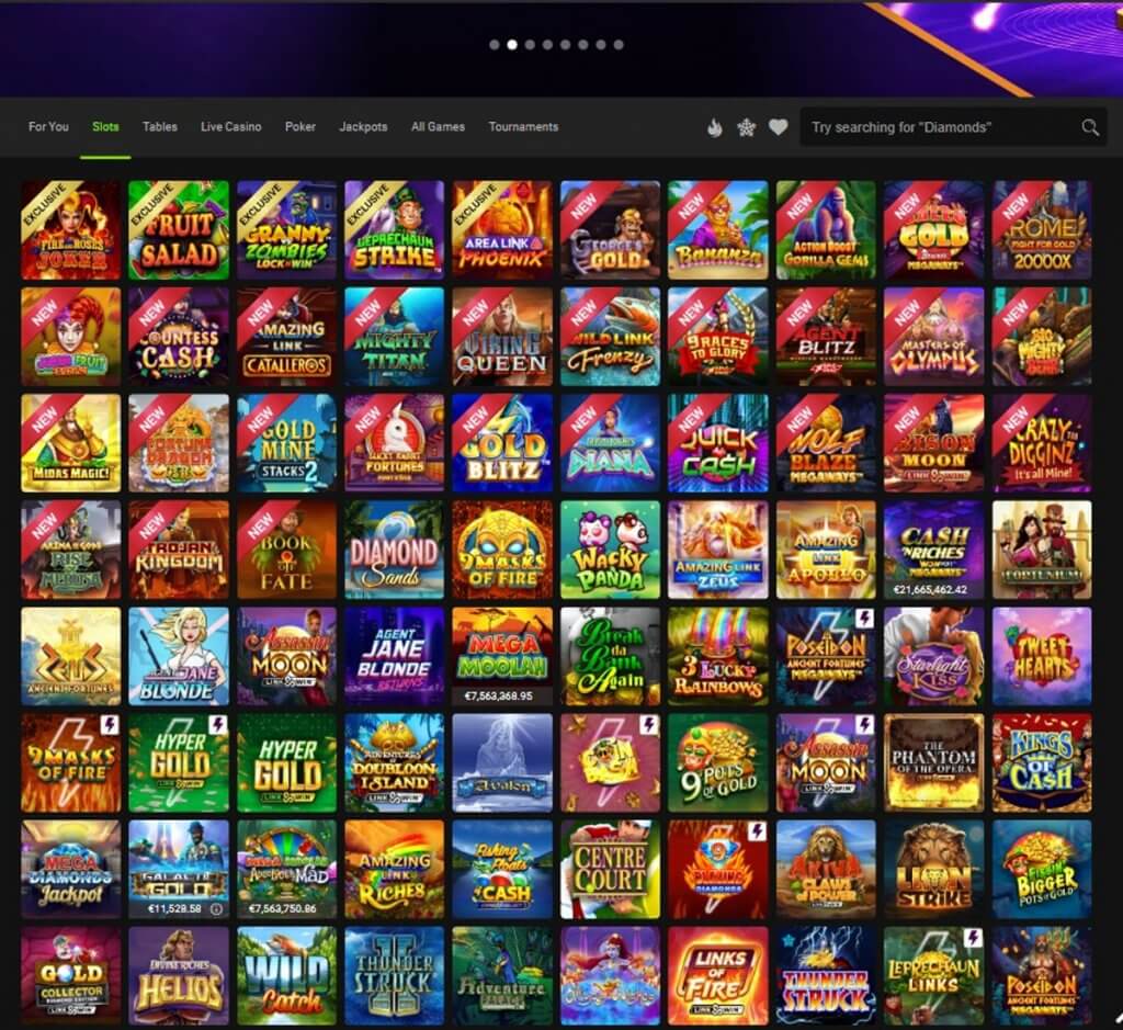 Gaming Club Casino Desktop Preview 2